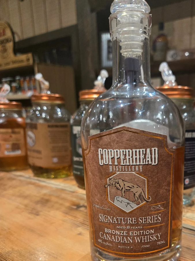 Copperhead Distillery spirits