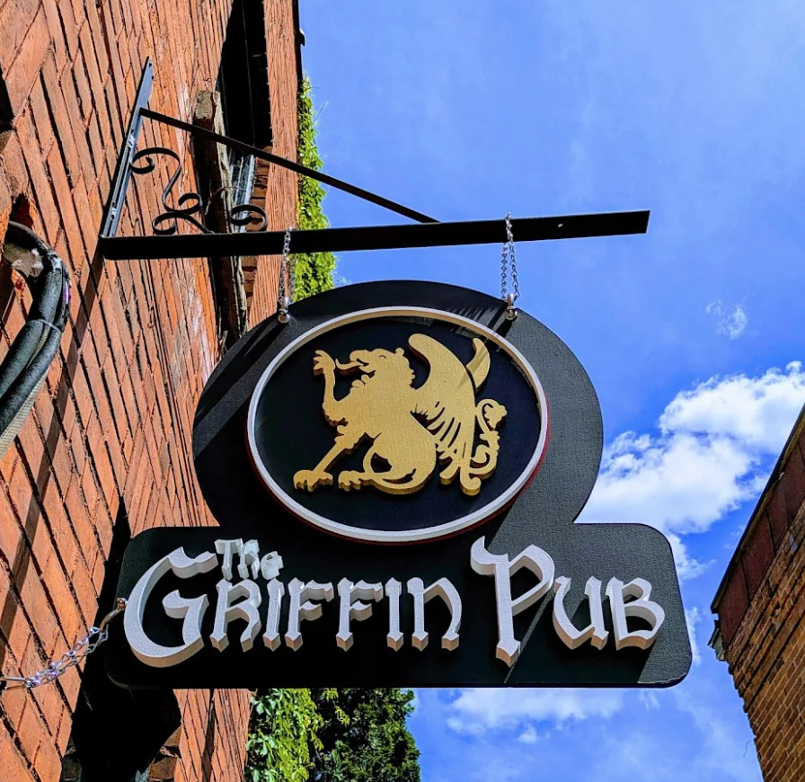 The Griffin Gastropub sign, Bracebridge